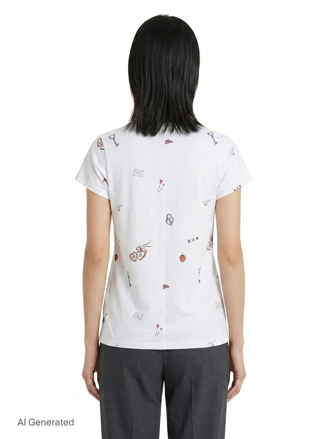 All Over Valentines Tee | rag & bone | Club21 - back