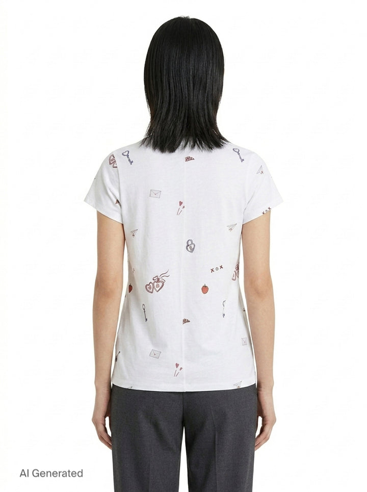 All Over Valentines Tee | rag & bone | Club21 - back