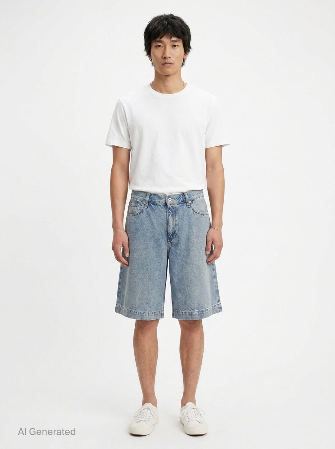 Baggy Denim Shorts | rag & bone | Club21 - front