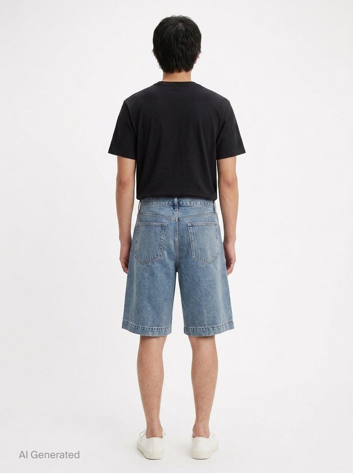 Baggy Denim Shorts | rag & bone | Club21 - back