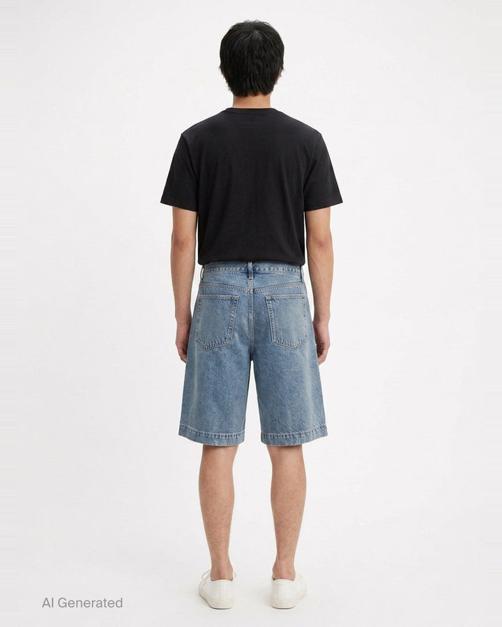 Baggy Denim Shorts | rag & bone | Club21 - back