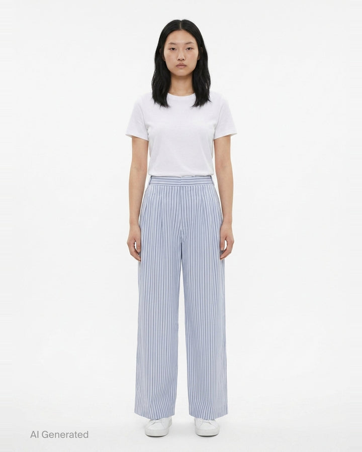 Chappell Stripe Poplin Pants | rag & bone | Club21 - front