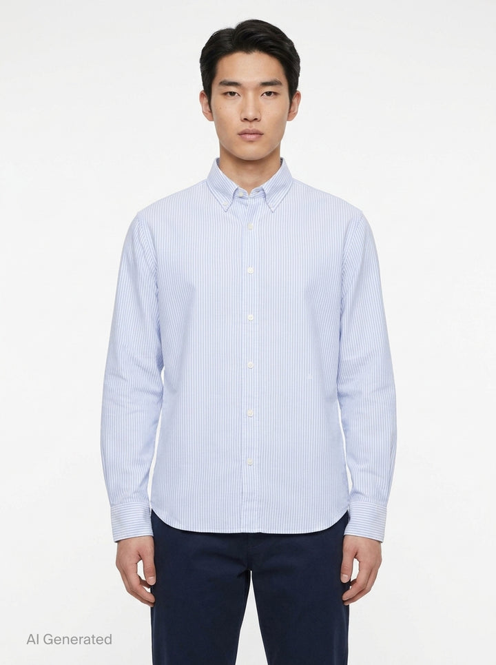 Classic Long Sleeve Oxford Shirt | rag & bone | Club21 - front