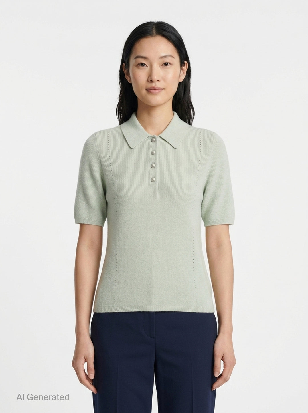 Darcey Cotton Cash Polo | rag & bone | Club21 - front