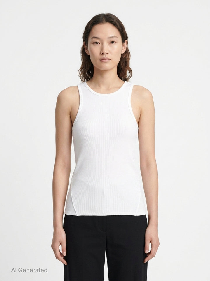 Essential Rib Tank | rag & bone | Club21 - front