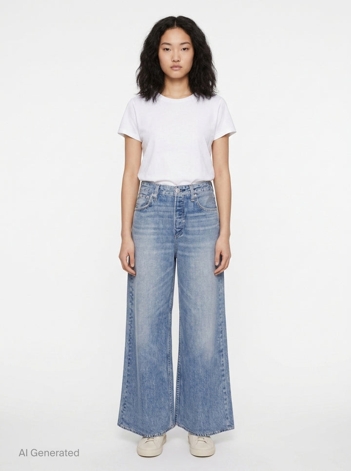 Miramar Andi Wide Leg Jeans | rag & bone | Club21 - front