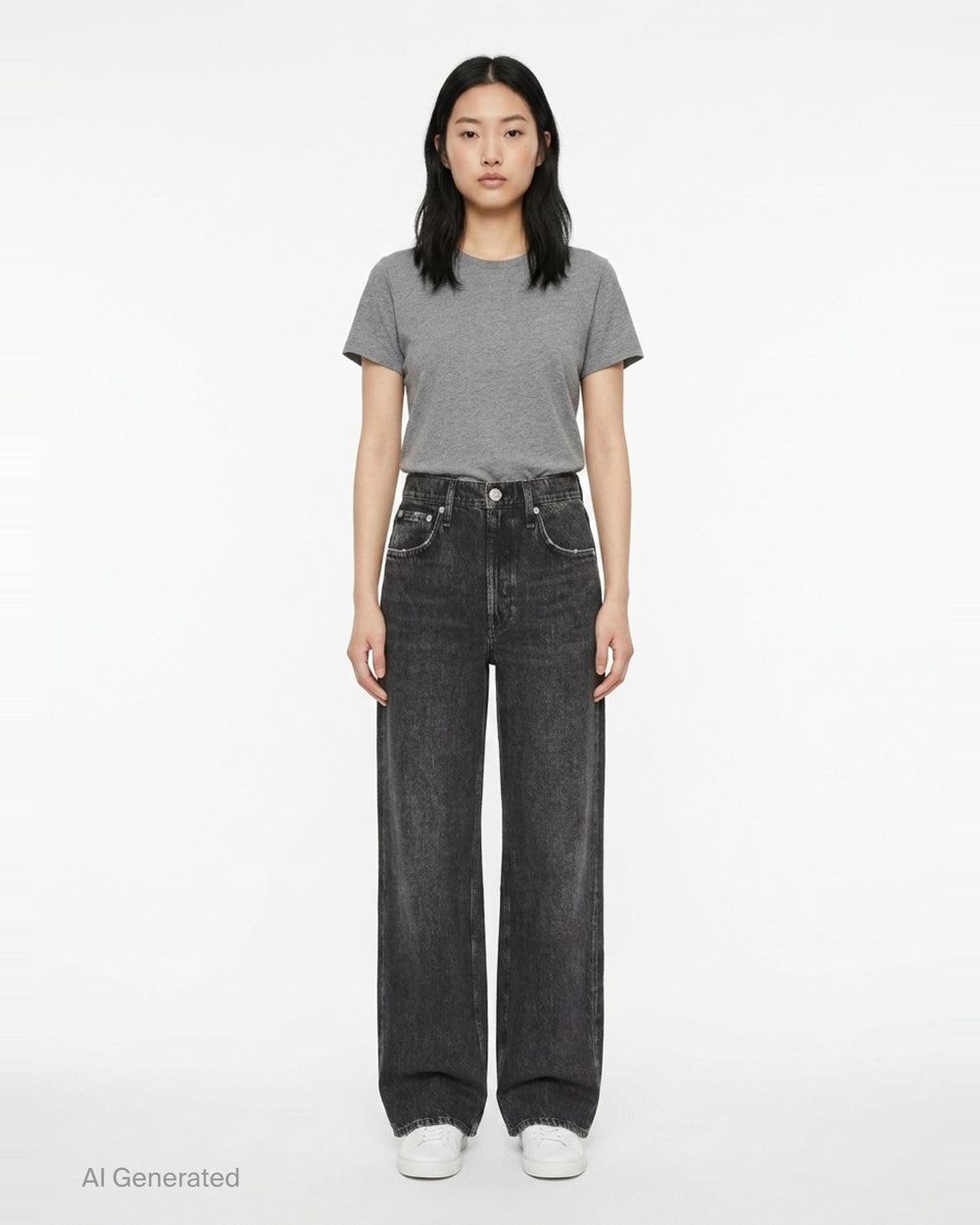 Miramar Ankle Wide-Leg Jeans | rag & bone | Club21 - front