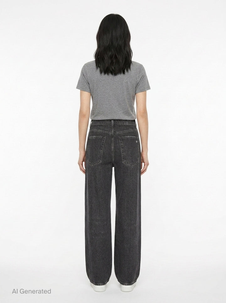 Miramar Ankle Wide-Leg Jeans | rag & bone | Club21 - back
