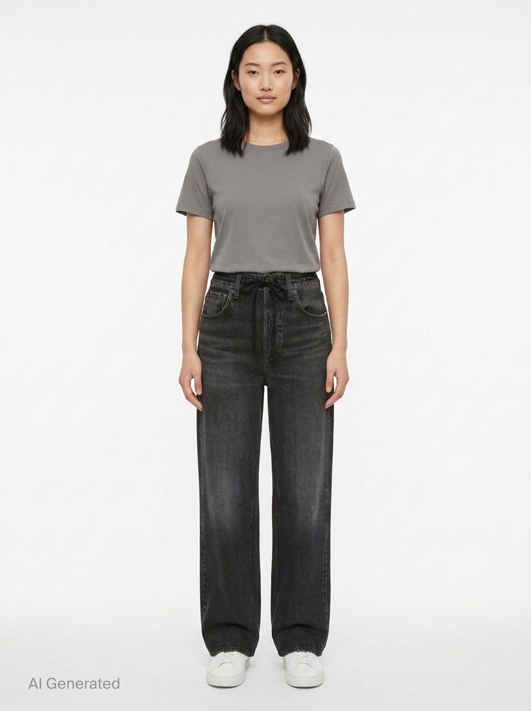Miramar Drawcord Wide Leg Jeans | rag & bone | Club21 - front