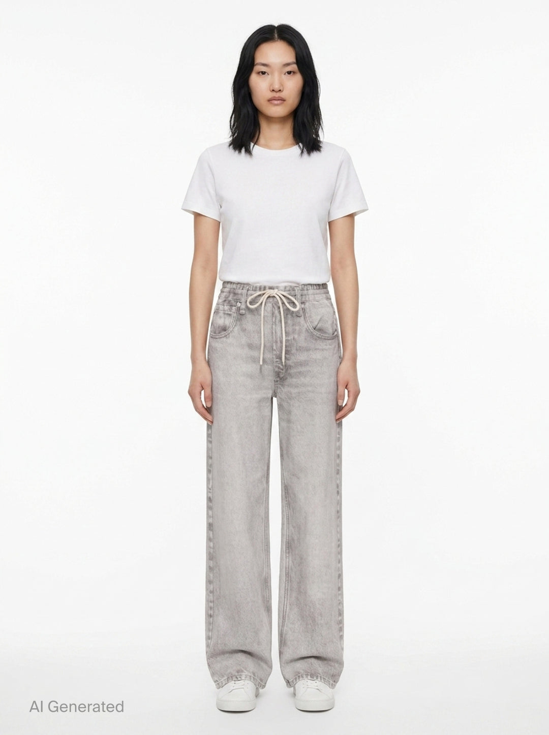 Miramar Drawcord Wide Leg Jeans | rag & bone | Club21 - front