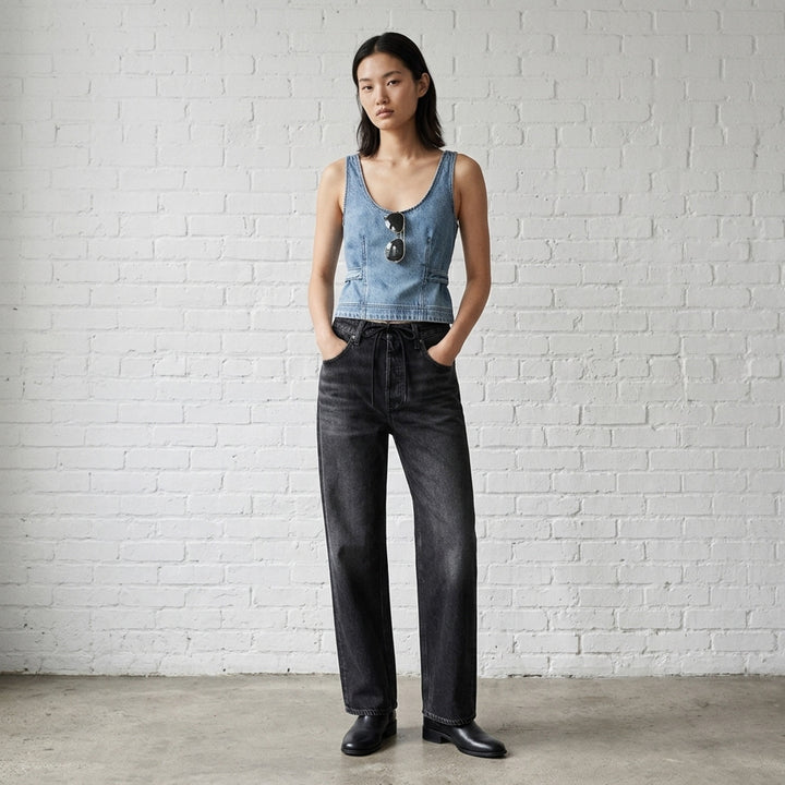 Miramar Drawcord Wide Leg Jeans | rag & bone | Club21 - lifestyle