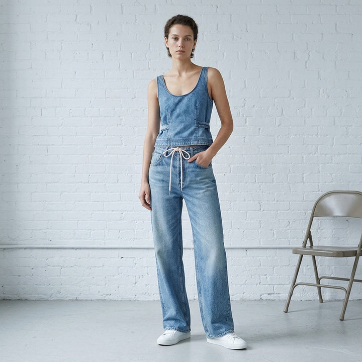 Miramar Drawcord Wide Leg Jeans | rag & bone | Club21 - lifestyle