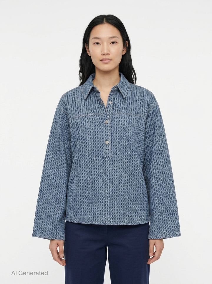 Miramar Terry Popover Shirt | rag & bone | Club21 - front