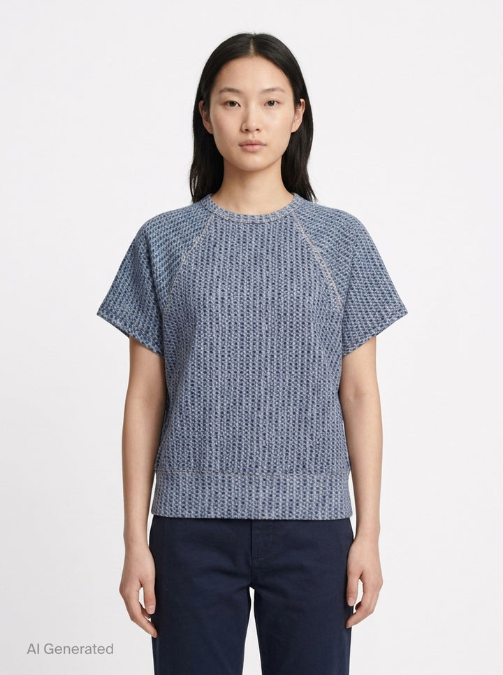 Miramar Terry Short Sleeve Sweatshirt | rag & bone | Club21 - front