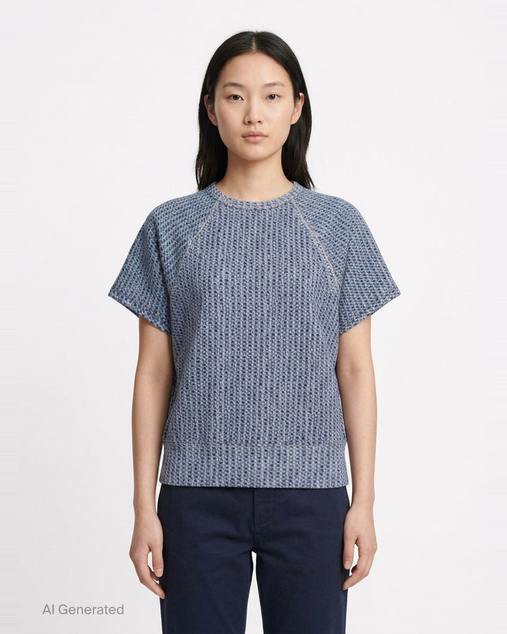 Miramar Terry Short Sleeve Sweatshirt | rag & bone | Club21 - front