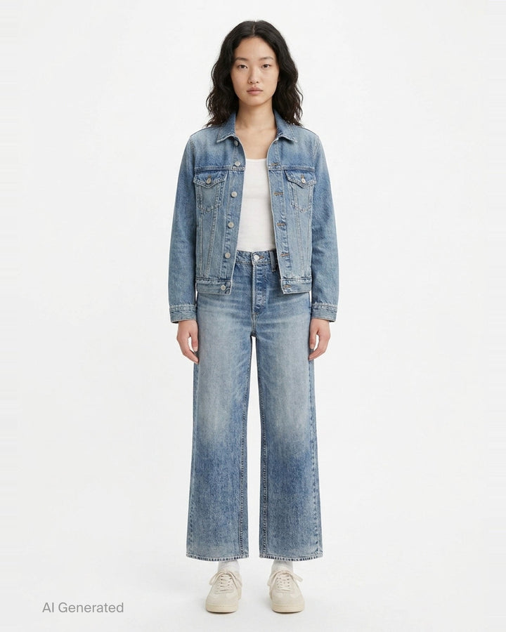 Miramar Wide Leg Jeans | rag & bone | Club21 - front