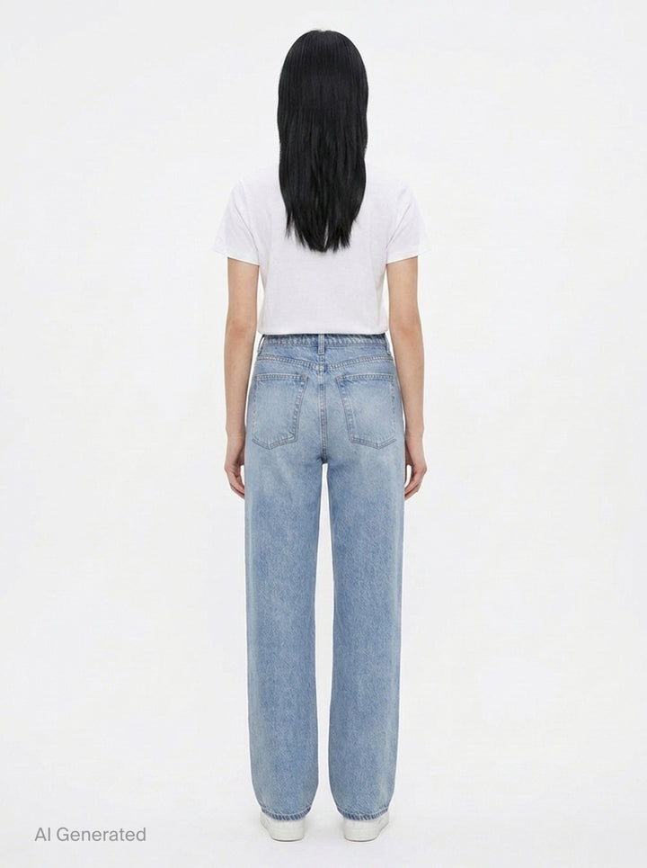 Miramar Wide Leg Pull-On Jeans | rag & bone | Club21 - back