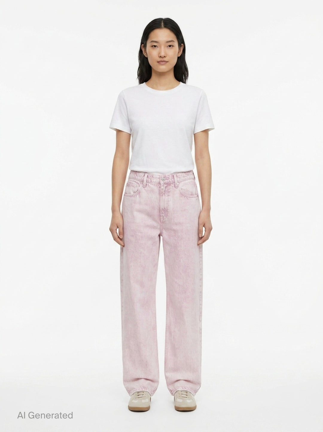 rag & bone Miramar Wide Pull-On Jeans in light indigo wash, featuring a relaxed wide-leg silhouette, pull-on waistband, and five-pocket construction with vintage sun-bleached fading - front