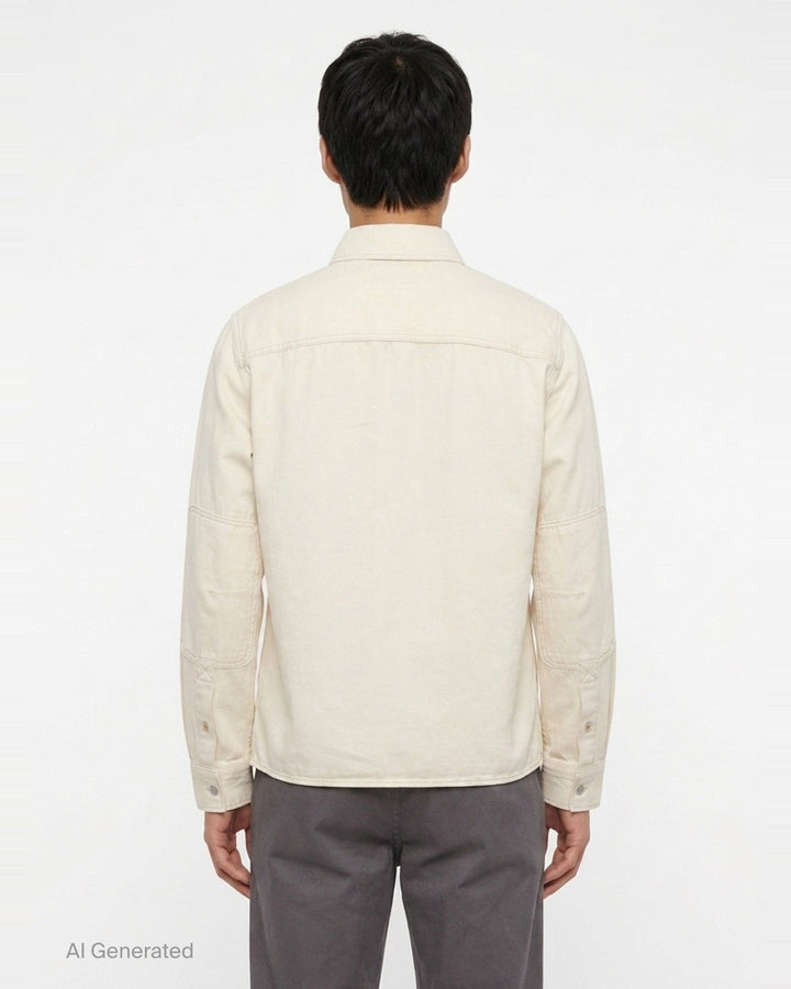 Overdyed Workwear Long Sleeve Shirt | rag & bone | Club21 - back