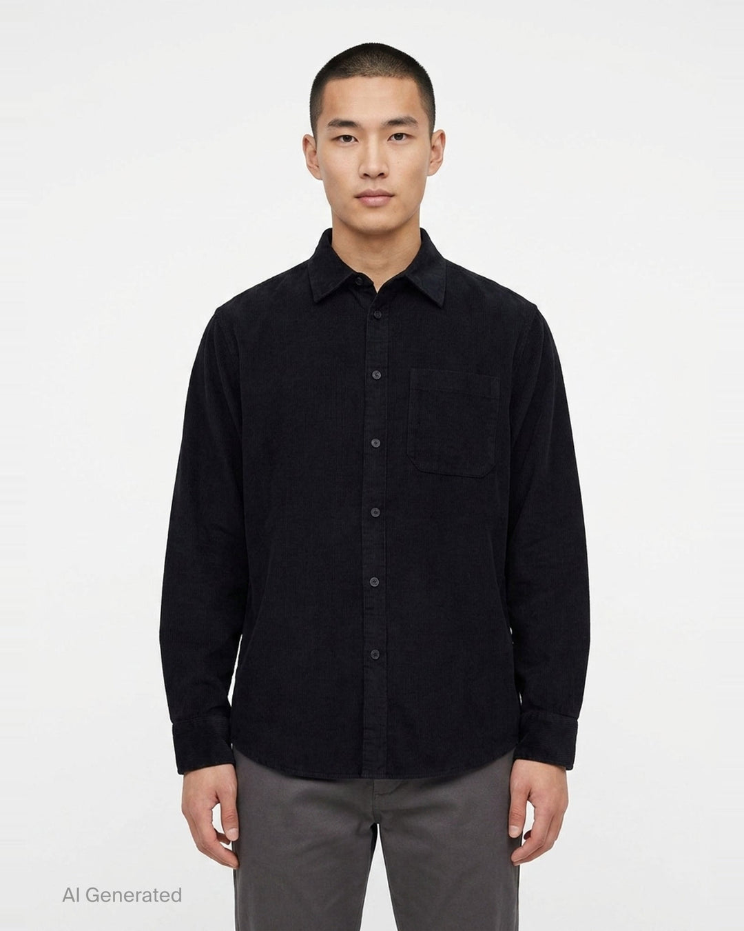Relaxed Long Sleeve Corduroy Shirt | rag & bone | Club21 - front