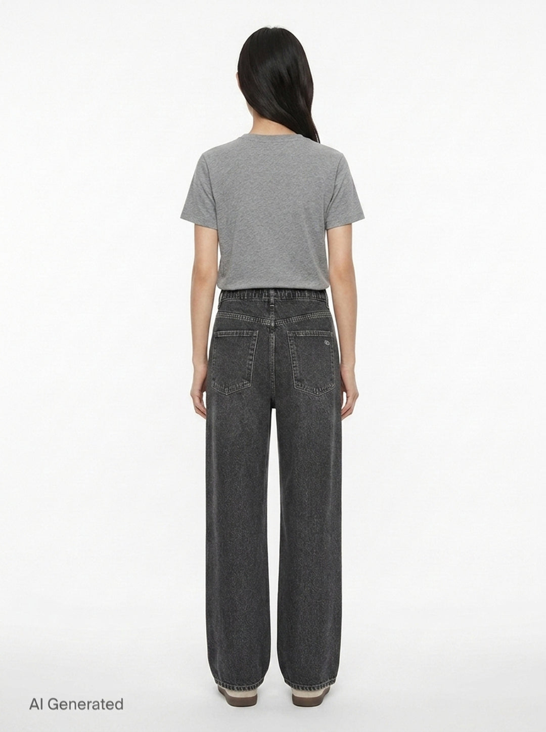 Side Stripe Wide Leg Jeans | rag & bone | Club21 - back
