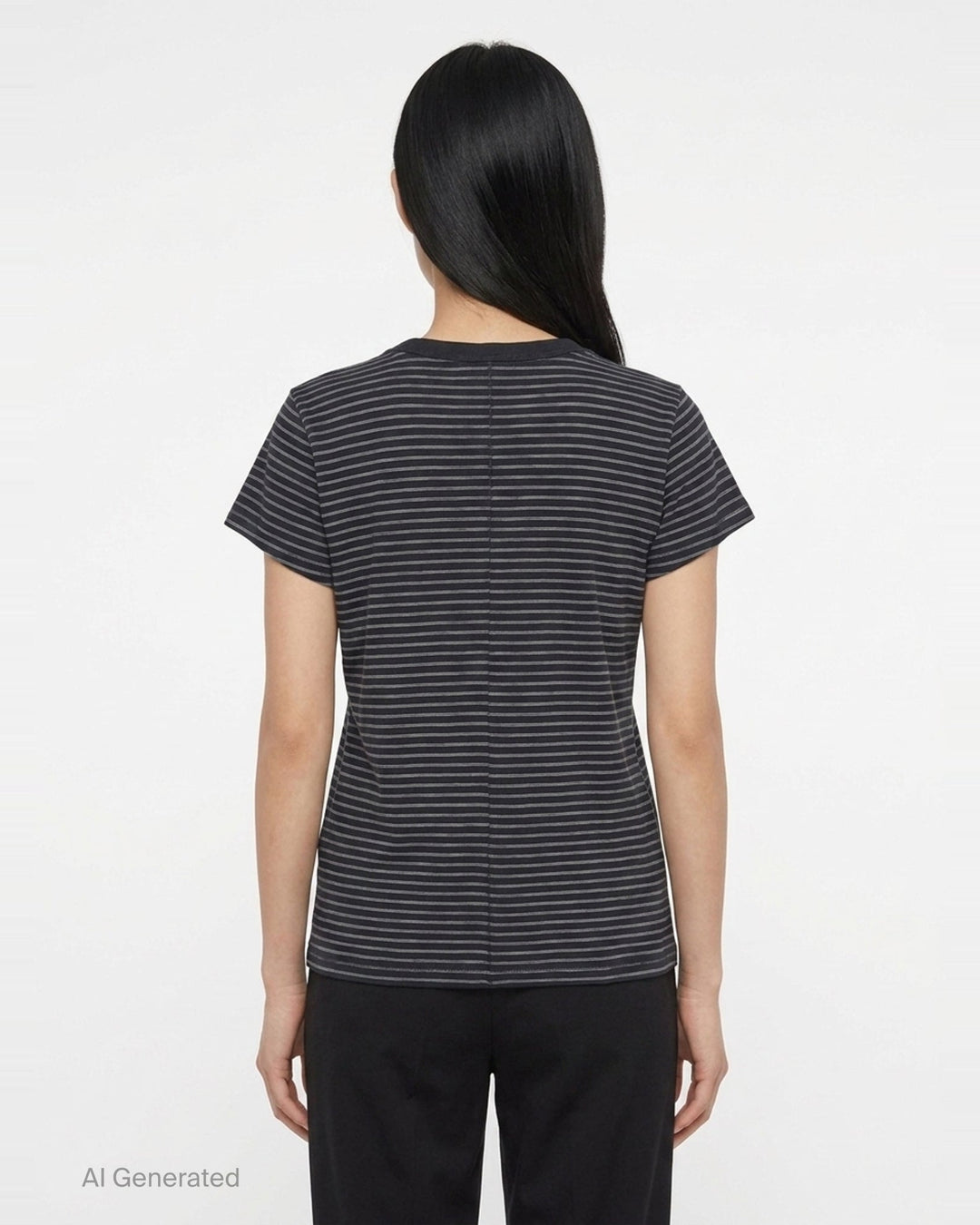 Slub Stripe Tee | rag & bone | Club21 - back