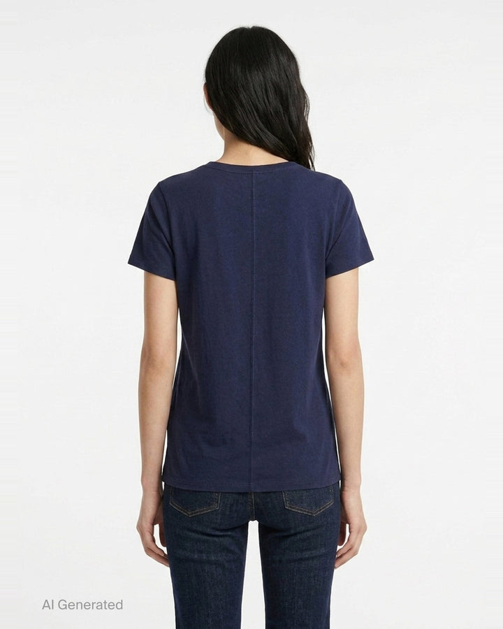 The Slub V-Neck Tee | rag & bone | Club21 - back