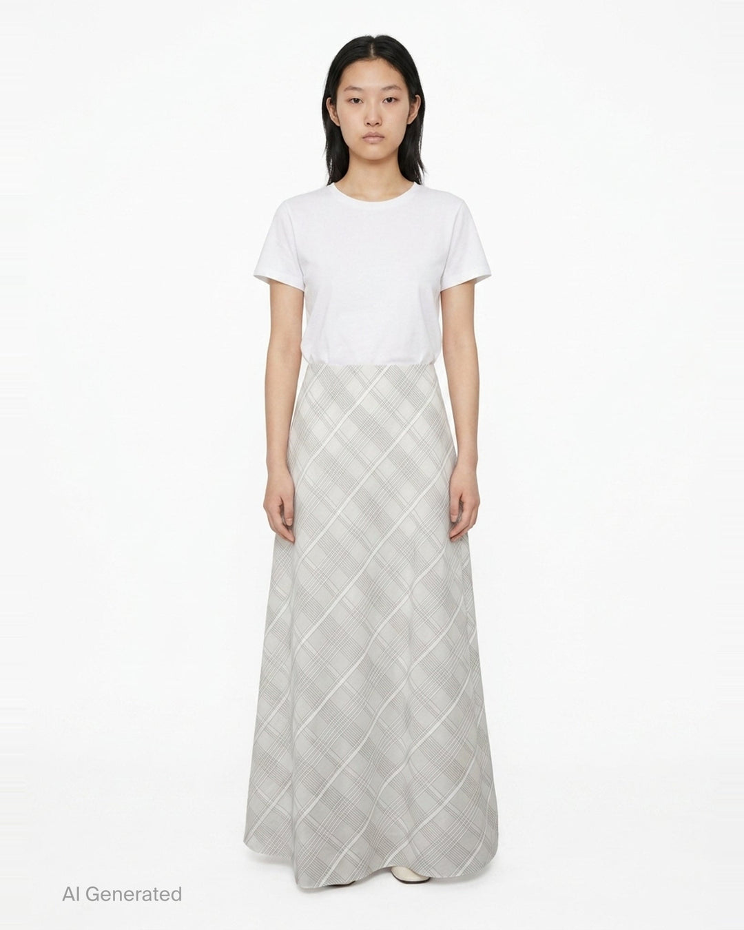 Wren Plaid Maxi Skirt | rag & bone | Club21 - front