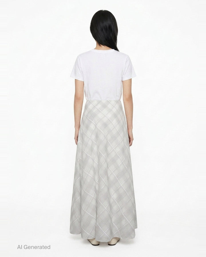 Wren Plaid Maxi Skirt | rag & bone | Club21 - back