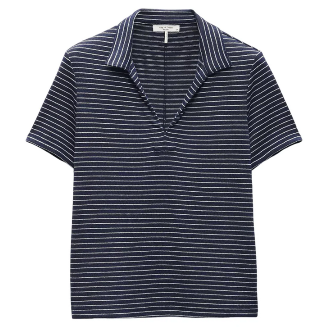 The Knit Stripe Polo