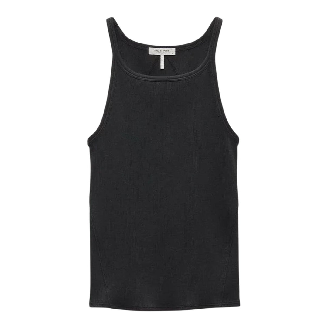 Club21 - rag & bone - Essential Rib String Tank - TANK TOPS - Black