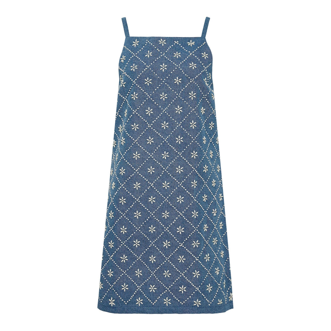 Club21 - rag & bone - Gentry Embellished Denim Dress - WOVEN DRESSES - Denim