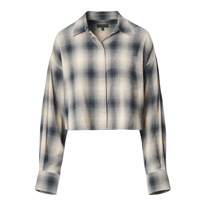 Marin Cropped Plaid Shirt
