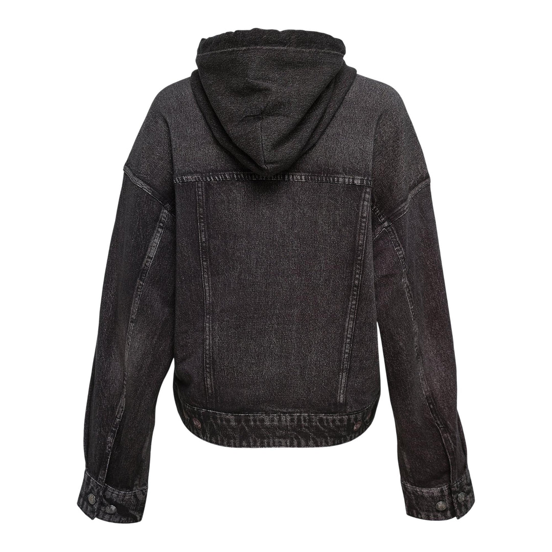 Club21 - rag & bone - Miramar Terry Hood Trucker Jacket - JACKETS - Black
