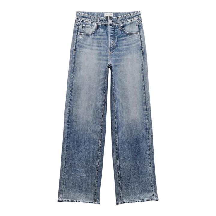 Club21 - rag & bone - Miramar Terry Wide Leg Pants - JEANS - Light Blue