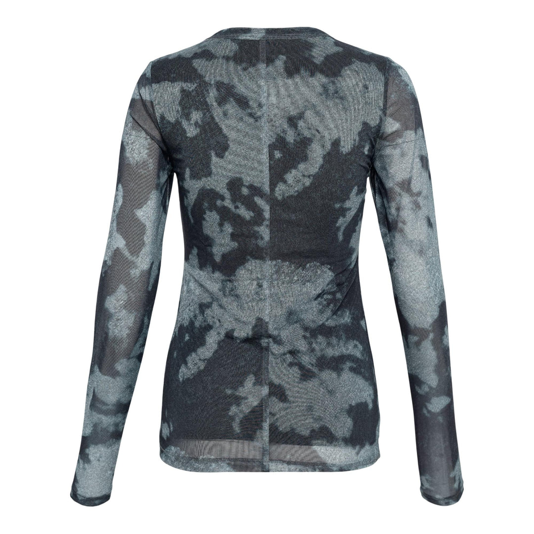 Club21 - rag & bone - Yana Printed Mesh Long Sleeve Tee - WOVEN TOPS - Brown