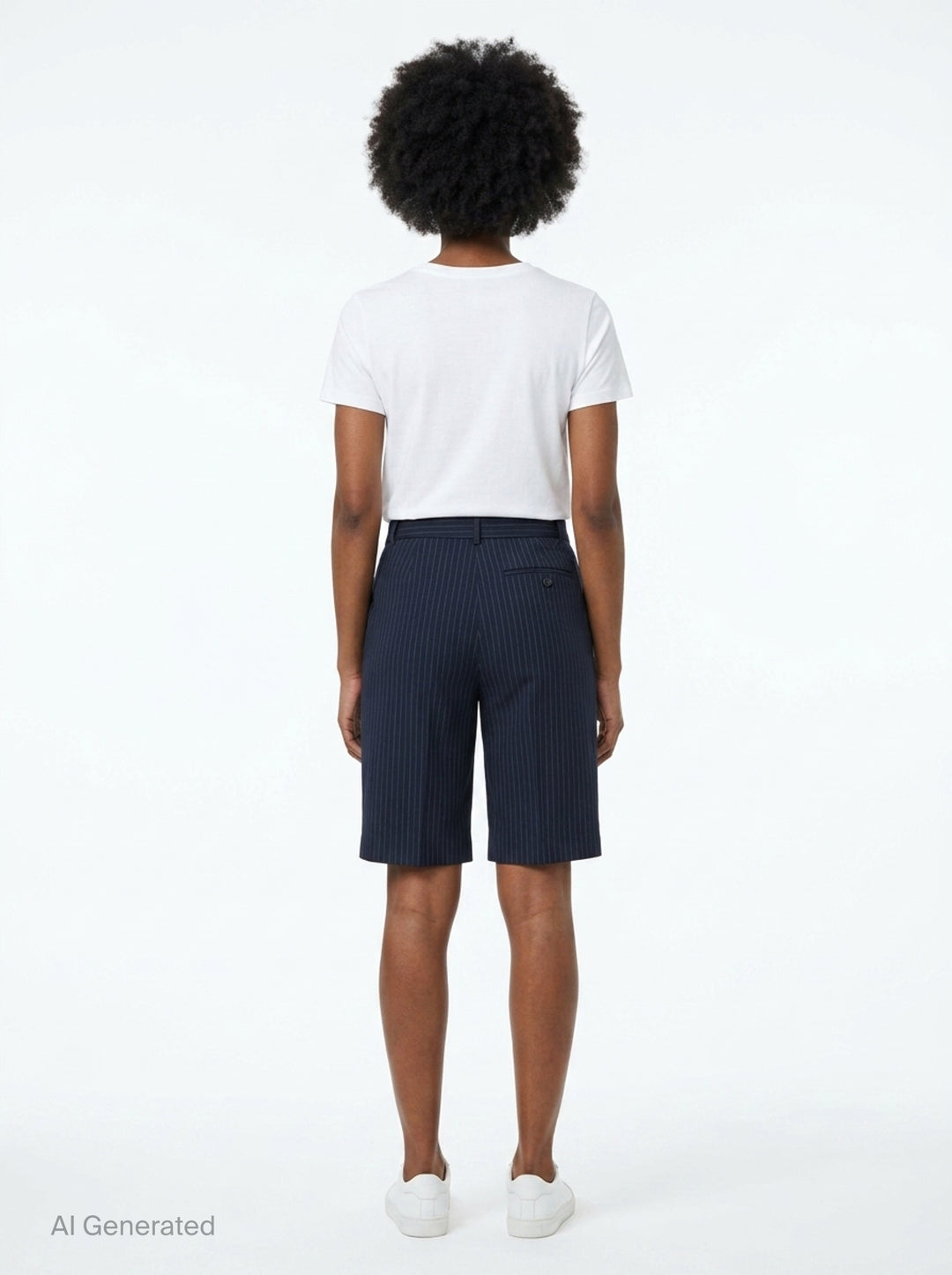 Stripe Side Drape Structured Skirt | RE;CODE | Club21 - back