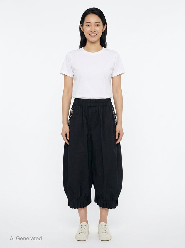 Cropped Barrel Trousers | Renli Su | Club21 - front