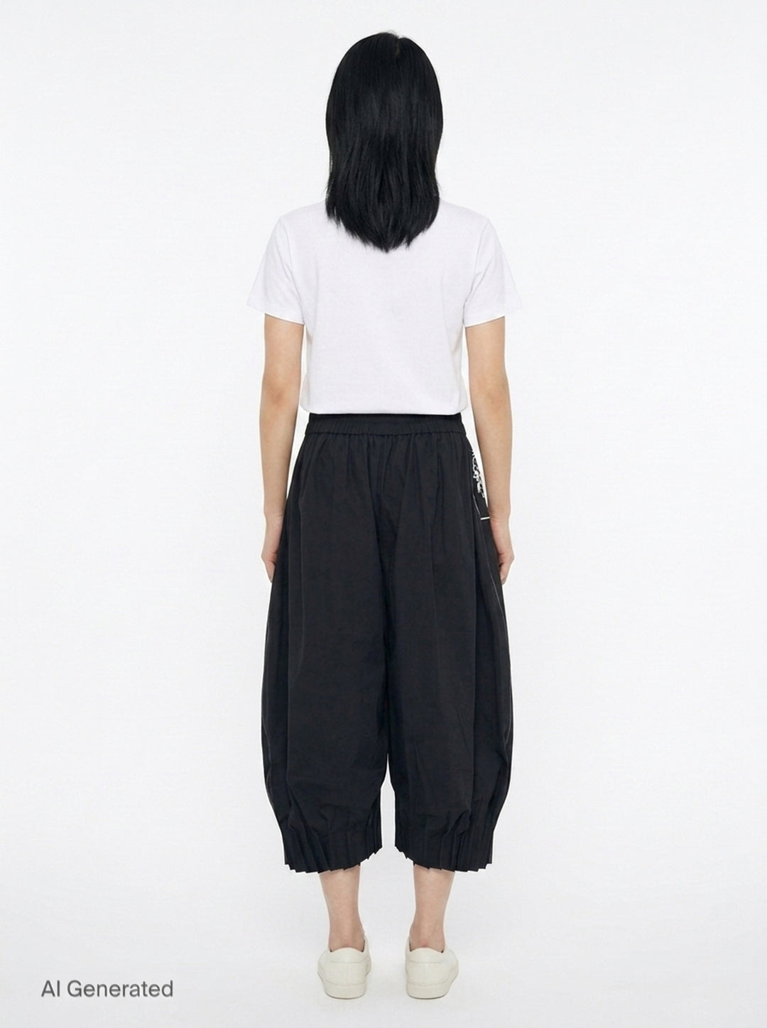 Cropped Barrel Trousers | Renli Su | Club21 - back