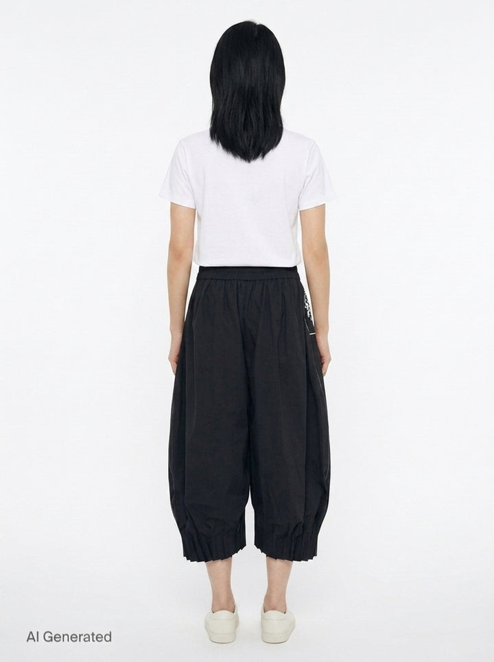 Cropped Barrel Trousers | Renli Su | Club21 - back