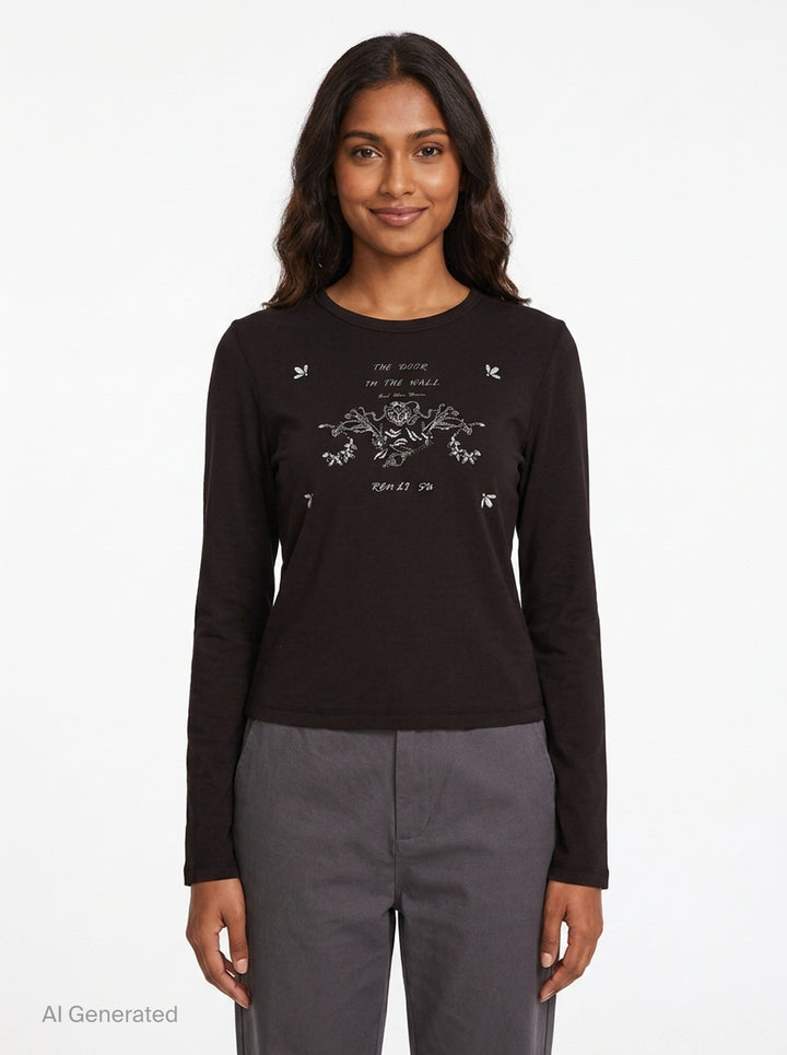 Door In The Wall Long Sleeve Tee | Renli Su | Club21 - front