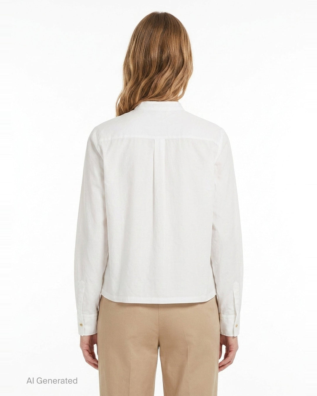 Long Sleeve Pleated Lace Blouse | Renli Su | Club21 - back