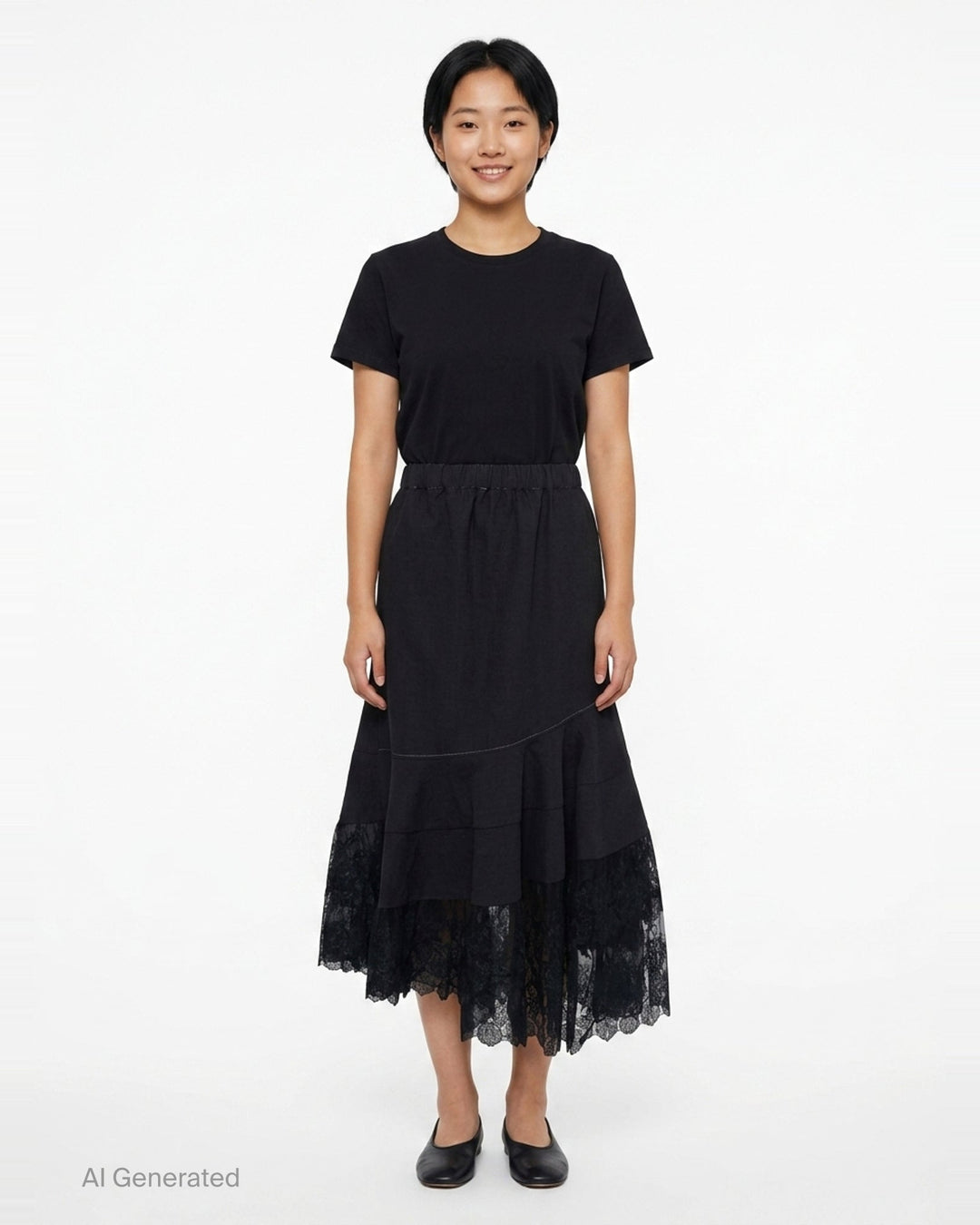 Mermaid Cut Midi Skirt | Renli Su | Club21 - front