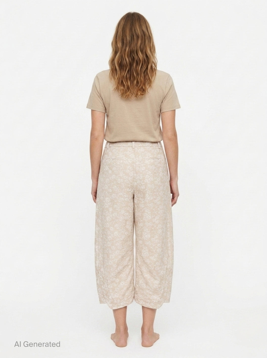 Wide Leg Floral Trousers | Renli Su | Club21 - back