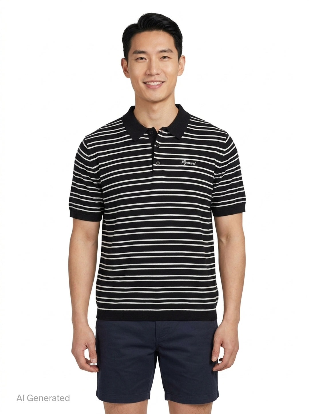 California Striped Polo | Represent | Club21 - front