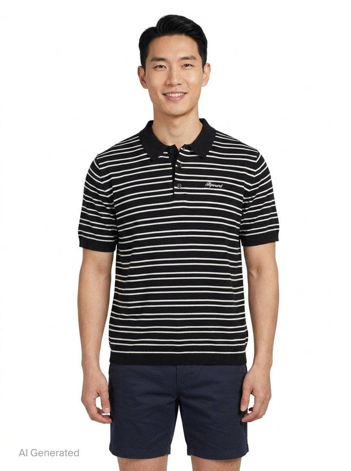 California Striped Polo | Represent | Club21 - front