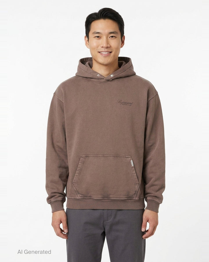 Owners Club Script Hoodie | Represent | Club21 - front