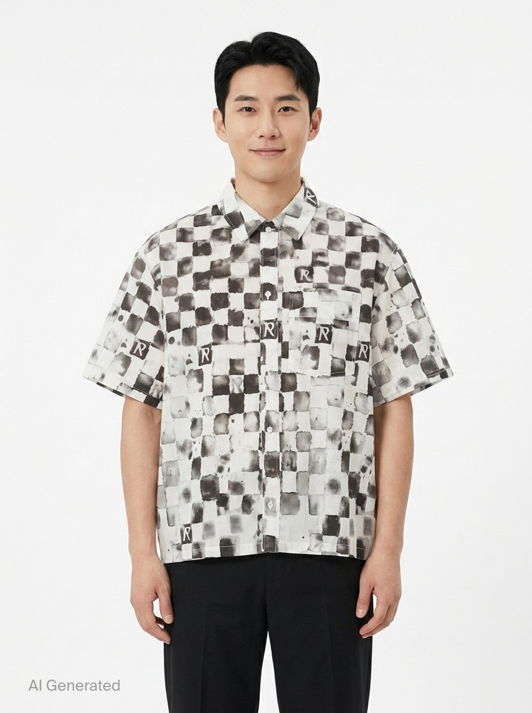 Pool Side Short Sleeve Shirt | Represent | Club21 - front