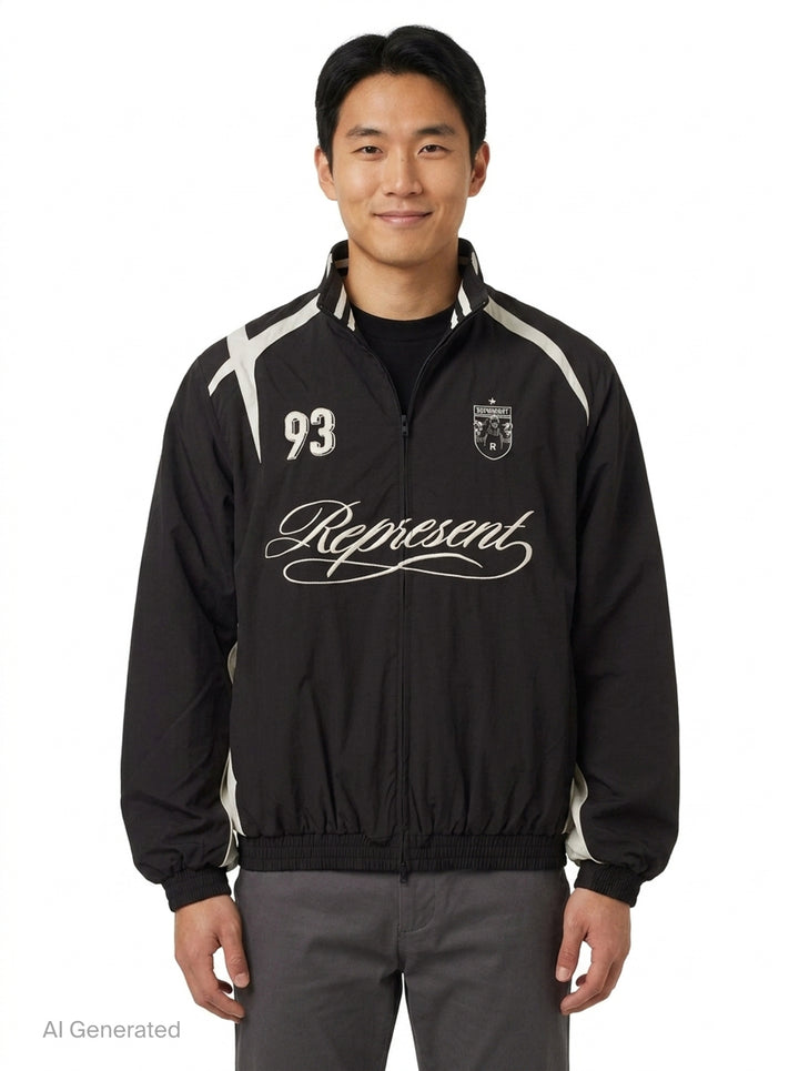 Woven Track Star Jacket | Represent | Club21 - front