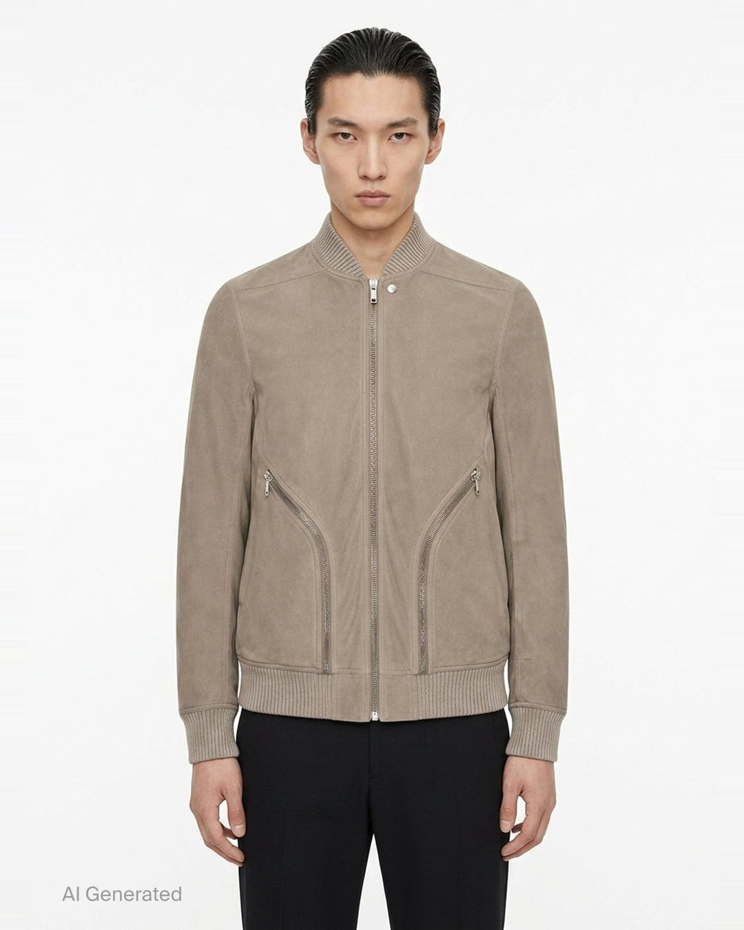 Angled Bauhaus Flight Jacket | Rick Owens | Club21 - front